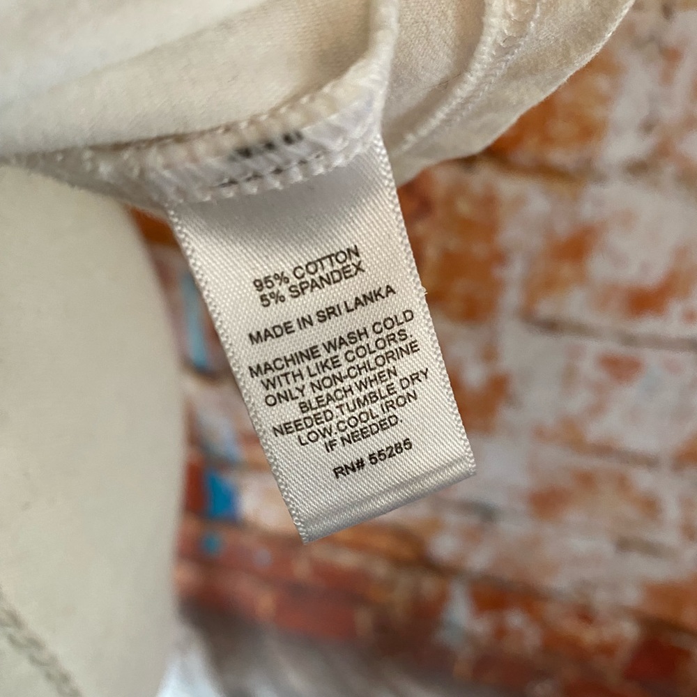 Express white peplum tank top zip back medium - Picture 5 of 7